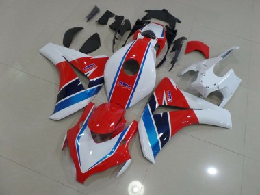 Rojo Azul & Blanco 2008-2011 Honda CBR1000RR Carenados Moto