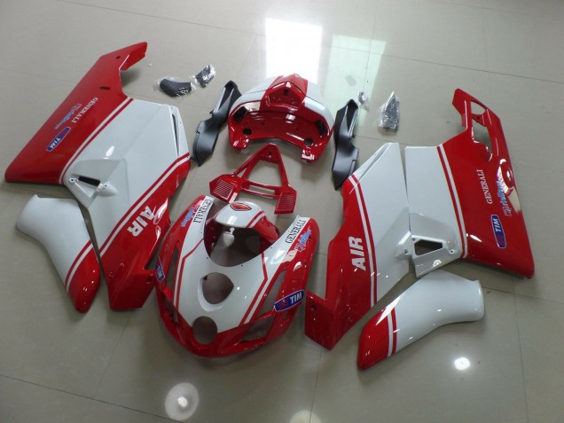 Rojo & Blanco 2003-2004 Ducati 749 999 Carenados Moto Rojo & Blanco 2003-2004 Ducati 749 999 Carenados Moto