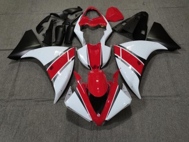 Rojo Blanco 2009-2011 Yamaha R1 Carenados Moto