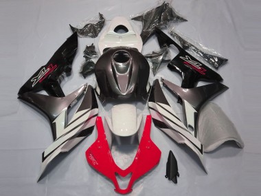 Rojo Blanco & Gris 2007-2008 Honda CBR600RR Carenados Moto
