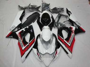 Rojo Blanco & Negro 2005-2006 Suzuki GSXR 1000 Carenados Moto