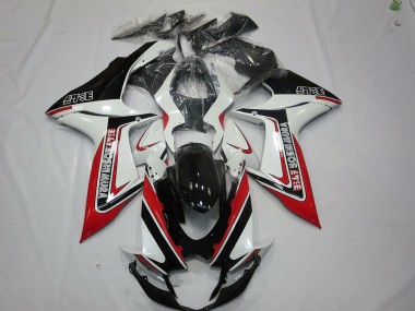 Rojo Blanco & Negro 2011-2024 Suzuki GSXR 600-750 Carenados Moto