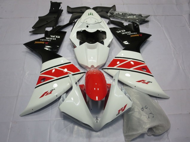 Rojo Blanco & Negro 2012-2014 Yamaha R1 Carenados Moto Rojo Blanco & Negro 2012-2014 Yamaha R1 Carenados Moto