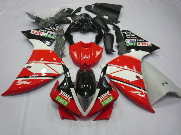 Rojo Blanco Yamalube 2012-2014 Yamaha R1 Carenados Moto Rojo Blanco Yamalube 2012-2014 Yamaha R1 Carenados Moto