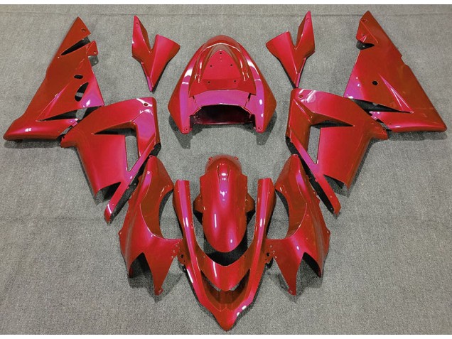 Rojo Brillante 2004-2005 Kawasaki ZX10R Carenados Moto Rojo Brillante 2004-2005 Kawasaki ZX10R Carenados Moto