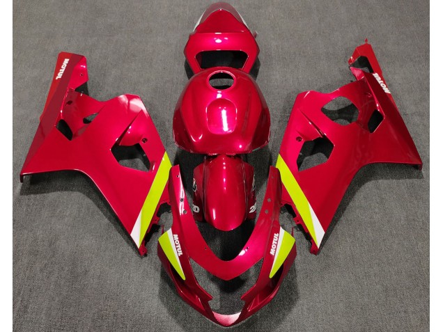 Rojo Brillante 2004-2005 Suzuki GSXR 600-750 Carenados Moto Rojo Brillante 2004-2005 Suzuki GSXR 600-750 Carenados Moto