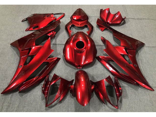 Rojo Brillante 2006-2007 Yamaha R6 Carenados Moto Rojo Brillante 2006-2007 Yamaha R6 Carenados Moto