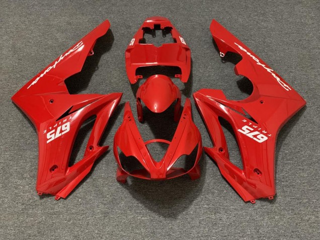 Rojo Brillante 2006-2008 Triumph Daytona 675 Carenados Moto Rojo Brillante 2006-2008 Triumph Daytona 675 Carenados Moto