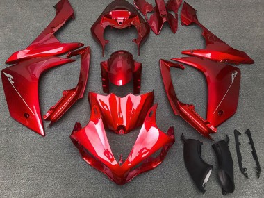 Rojo Brillante 2007-2008 Yamaha R1 Carenados Moto