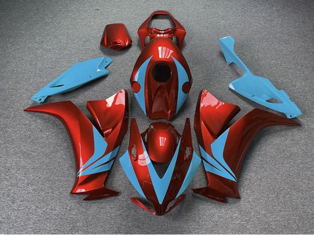 Rojo Brillante & Azul Claro 2012-2016 Honda CBR1000RR Carenados Moto