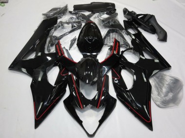 Rojo Brillante & Negro 2005-2006 Suzuki GSXR 1000 Carenados Moto
