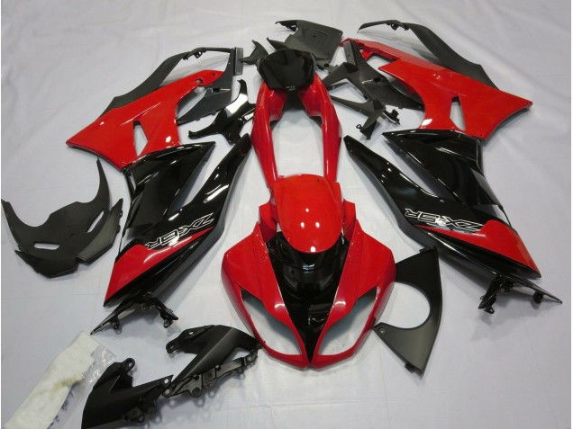 Rojo Brillante & Negro 2009-2012 Kawasaki ZX6R Carenados Moto Rojo Brillante & Negro 2009-2012 Kawasaki ZX6R Carenados Moto