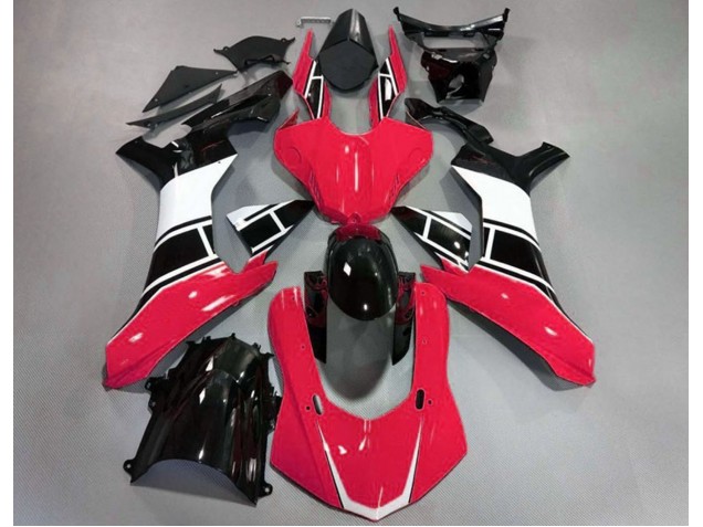 Rojo Brillo Blanco & Negro 2015-2019 Yamaha R1 Carenados Moto Rojo Brillo Blanco & Negro 2015-2019 Yamaha R1 Carenados Moto