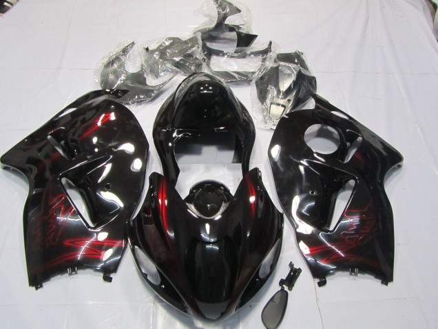 Rojo Brillo Profundo 1997-2007 Suzuki GSXR 1300 Carenados Moto Rojo Brillo Profundo 1997-2007 Suzuki GSXR 1300 Carenados Moto