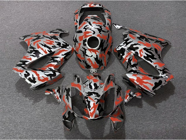Rojo Camuflaje 2002-2012 Honda VFR800 Carenados Moto Rojo Camuflaje 2002-2012 Honda VFR800 Carenados Moto