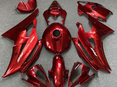 Rojo Caramelo 2008-2016 Yamaha R6 Carenados Moto