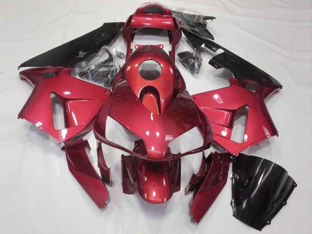 Rojo Caramelo Brillante 2003-2004 Honda CBR600RR Carenados Moto Rojo Caramelo Brillante 2003-2004 Honda CBR600RR Carenados Moto