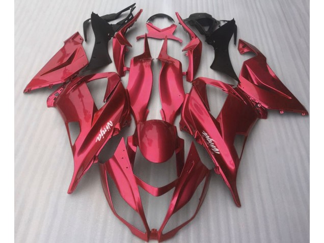 Rojo Caramelo Brillo 2016-2019 Kawasaki ZX10R Carenados Moto Rojo Caramelo Brillo 2016-2019 Kawasaki ZX10R Carenados Moto