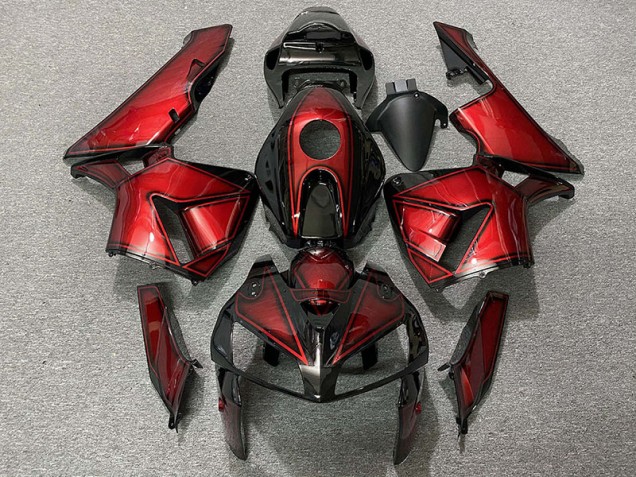 Rojo Caramelo Intenso 2005-2006 Honda CBR600RR Carenados Moto Rojo Caramelo Intenso 2005-2006 Honda CBR600RR Carenados Moto