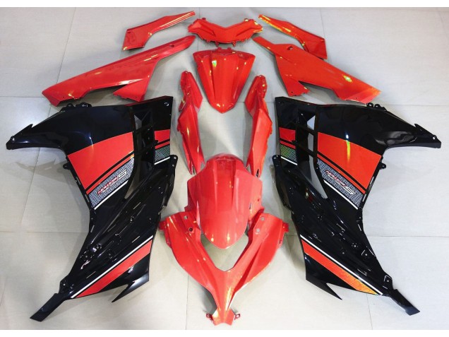Rojo Caramelo & Negro 2013-2018 Kawasaki Ninja 300 Carenados Moto Rojo Caramelo & Negro 2013-2018 Kawasaki Ninja 300 Carenados Moto