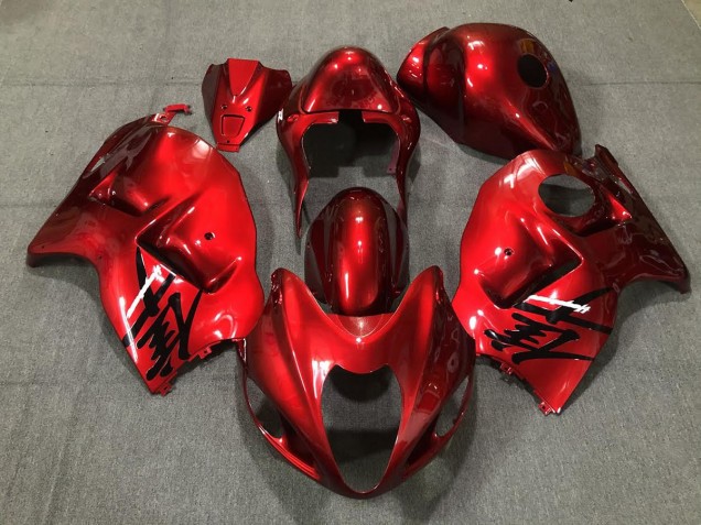 Rojo Fuego Brillo 1997-2007 Suzuki GSXR 1300 Carenados Moto Rojo Fuego Brillo 1997-2007 Suzuki GSXR 1300 Carenados Moto