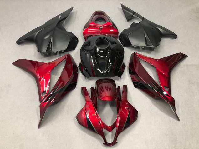 Rojo Intenso Con Negro 2009-2012 Honda CBR600RR Carenados Moto Rojo Intenso Con Negro 2009-2012 Honda CBR600RR Carenados Moto