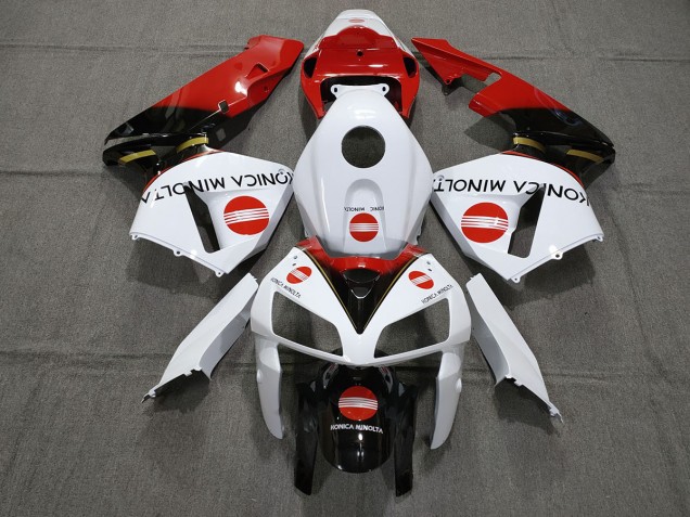 Rojo Konica Minolta 2005-2006 Honda CBR600RR Carenados Moto Rojo Konica Minolta 2005-2006 Honda CBR600RR Carenados Moto