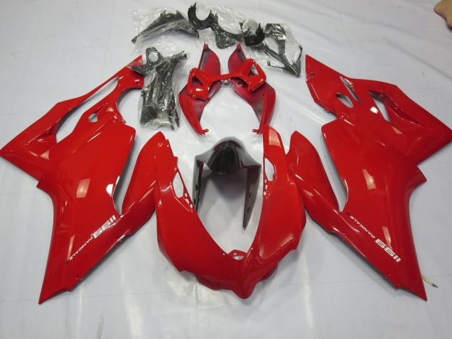 Rojo Liso Brillante 2011-2014 Ducati 1199 Carenados Moto Rojo Liso Brillante 2011-2014 Ducati 1199 Carenados Moto