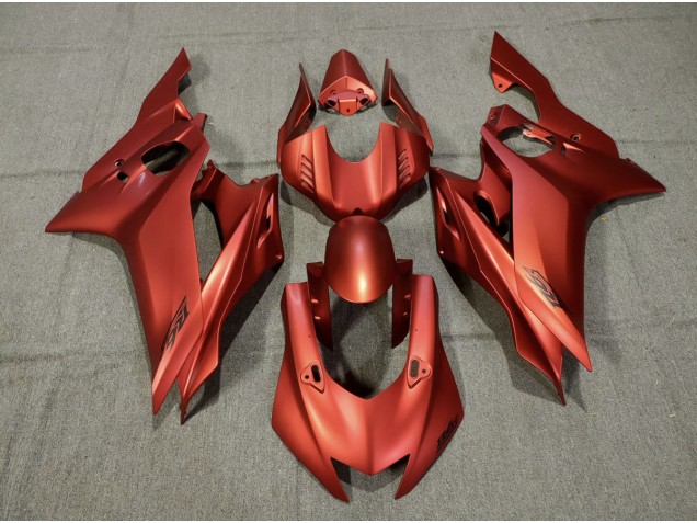 Rojo Mate 2017-2021 Yamaha R6 Carenados Moto Rojo Mate 2017-2021 Yamaha R6 Carenados Moto