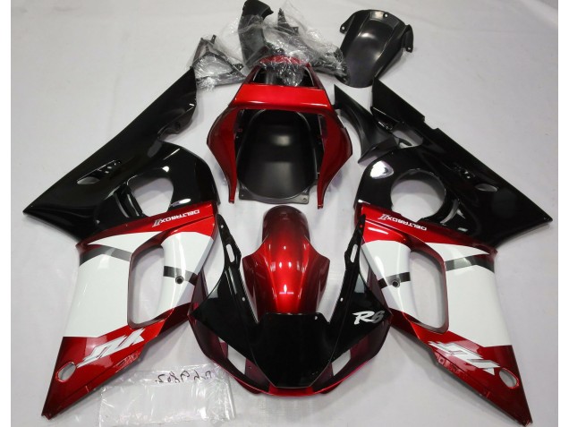 Rojo Metálico 1998-2002 Yamaha R6 Carenados Moto Rojo Metálico 1998-2002 Yamaha R6 Carenados Moto
