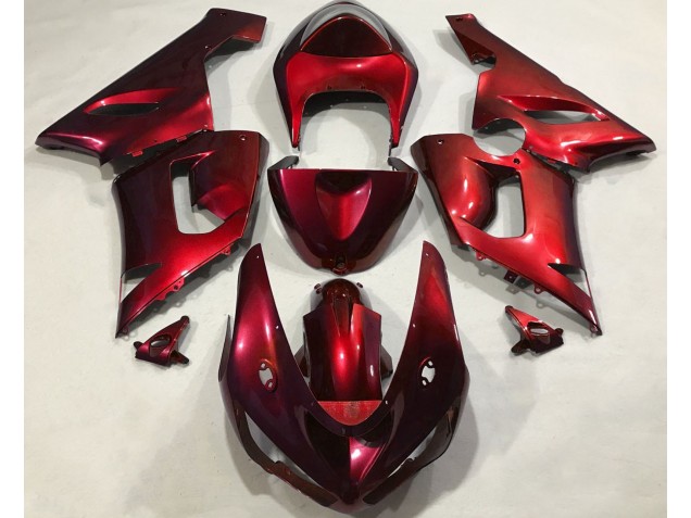 Rojo Metálico 2005-2006 Kawasaki ZX6R Carenados Moto Rojo Metálico 2005-2006 Kawasaki ZX6R Carenados Moto