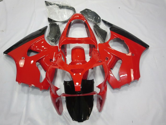 Rojo & Negro 2000-2002 Kawasaki ZX6R Carenados Moto Rojo & Negro 2000-2002 Kawasaki ZX6R Carenados Moto