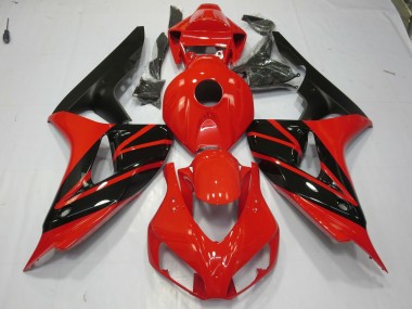 Rojo & Negro 2006-2007 Honda CBR1000RR Carenados Moto