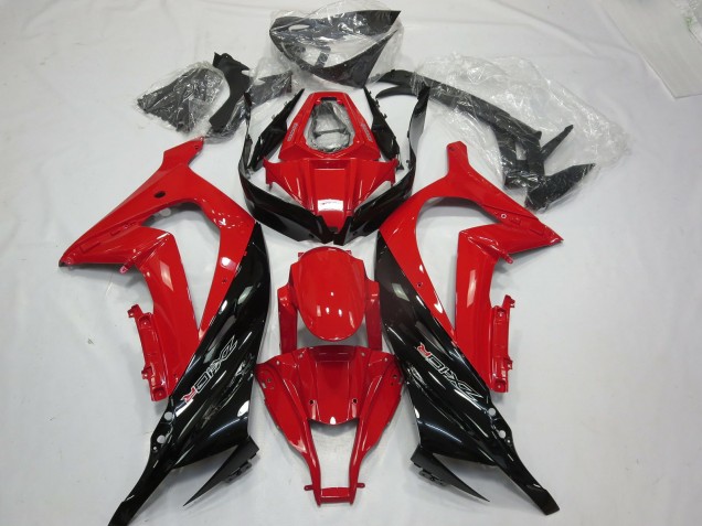 Rojo Negro Brillo 2011-2015 Kawasaki ZX10R Carenados Moto Rojo Negro Brillo 2011-2015 Kawasaki ZX10R Carenados Moto
