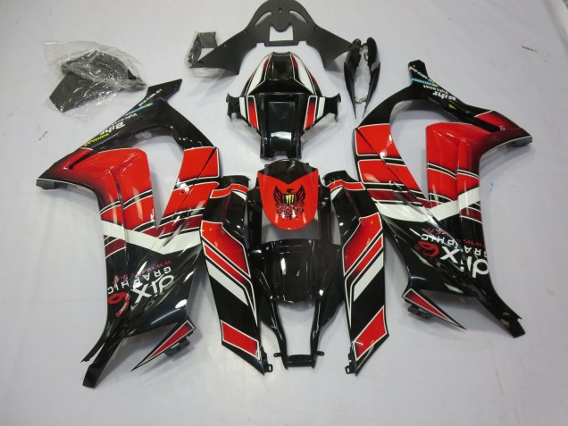 Rojo Negro Especial 2011-2015 Kawasaki ZX10R Carenados Moto Rojo Negro Especial 2011-2015 Kawasaki ZX10R Carenados Moto