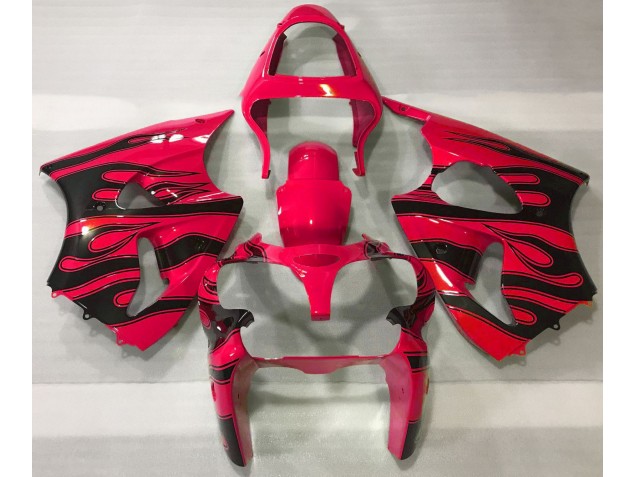 Rojo & Negro Llama 2000-2002 Kawasaki ZX6R Carenados Moto Rojo & Negro Llama 2000-2002 Kawasaki ZX6R Carenados Moto