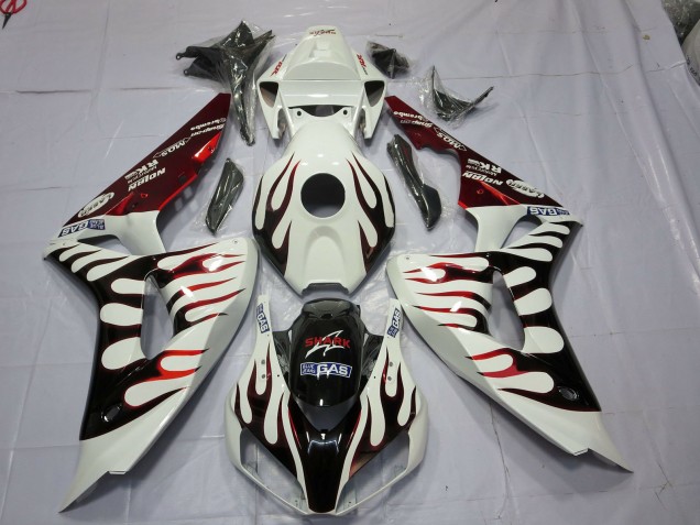 Rojo & Negro Llama 2006-2007 Honda CBR1000RR Carenados Moto Rojo & Negro Llama 2006-2007 Honda CBR1000RR Carenados Moto