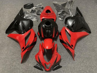 Rojo & Negro Mate 2009-2012 Honda CBR600RR Carenados Moto