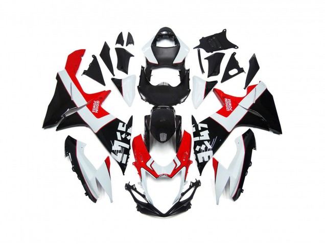 Rojo & Negro Personalizados Con Logotipos 2011-2024 Suzuki GSXR 600-750 Carenados Moto Rojo & Negro Personalizados Con Logotipos 2011-2024 Suzuki GSXR 600-750 Carenados Moto