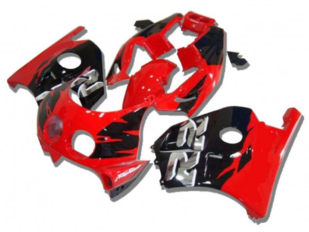 Rojo Negro Plata Rr 1990-1998 Honda CBR250RR Carenados Moto Rojo Negro Plata Rr 1990-1998 Honda CBR250RR Carenados Moto