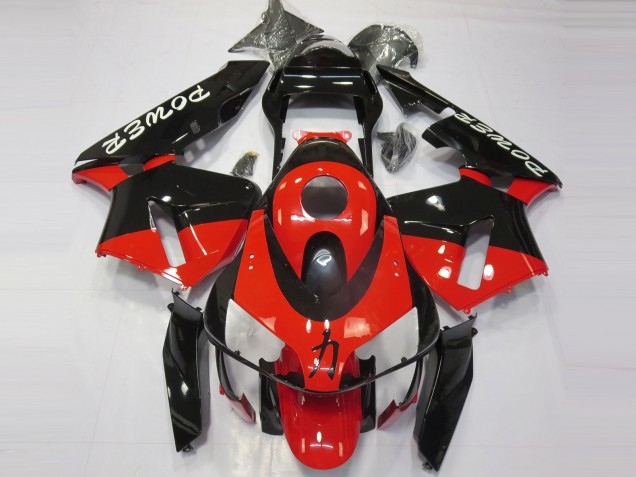 Rojo Negro Poder 2003-2004 Honda CBR600RR Carenados Moto Rojo Negro Poder 2003-2004 Honda CBR600RR Carenados Moto