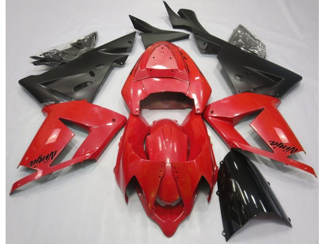 Rojo Perla & Negro 2004-2005 Kawasaki ZX10R Carenados Moto Rojo Perla & Negro 2004-2005 Kawasaki ZX10R Carenados Moto