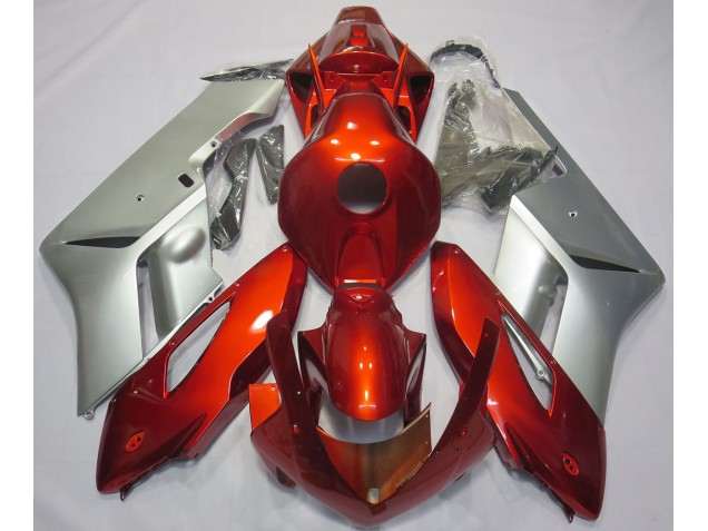 Rojo Plata 2004-2005 Honda CBR1000RR Carenados Moto Rojo Plata 2004-2005 Honda CBR1000RR Carenados Moto