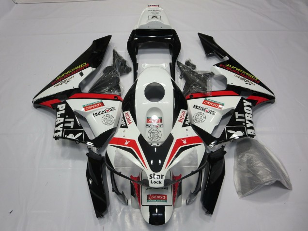 Rojo Playboy 2003-2004 Honda CBR600RR Carenados Moto