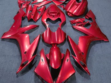 Rojo Sólido 2004-2006 Yamaha R1 Carenados Moto