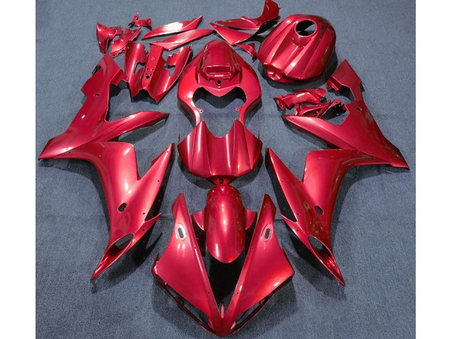 Rojo Sólido 2004-2006 Yamaha R1 Carenados Moto Rojo Sólido 2004-2006 Yamaha R1 Carenados Moto