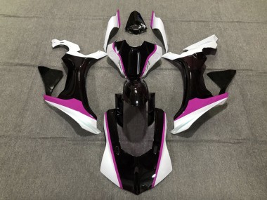 Rosa Blanco & Negro 2015-2019 Yamaha R1 Carenados Moto