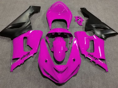 Rosa Brillante 2005-2006 Kawasaki ZX6R Carenados Moto