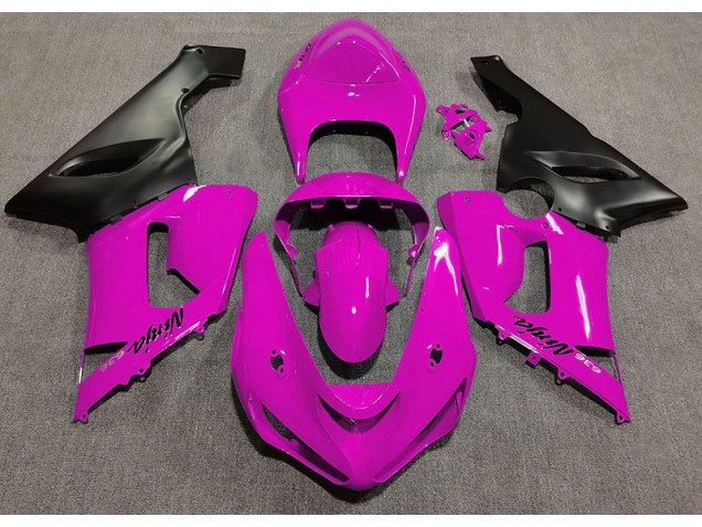 Rosa Brillante 2005-2006 Kawasaki ZX6R Carenados Moto