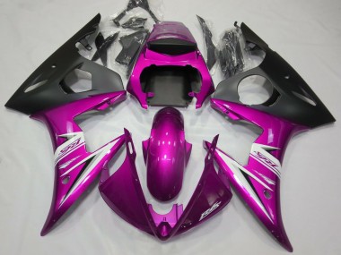 Rosa Brillante & Blanco 2003-2004 Yamaha R6 Carenados Moto